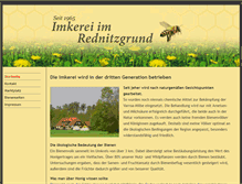 Tablet Screenshot of imkerei-rednitzgrund.de